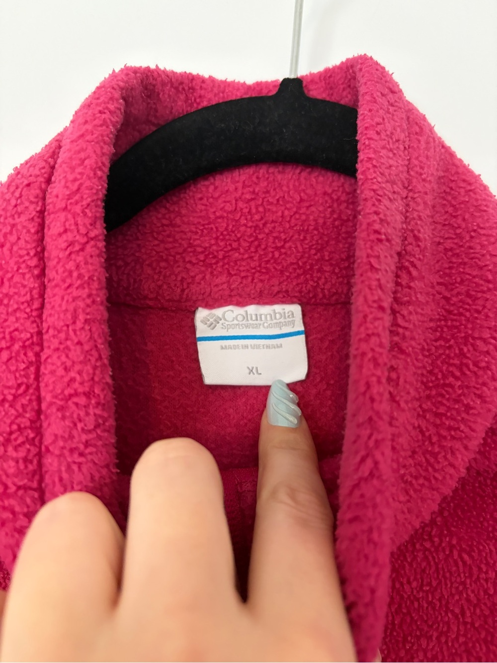 Columbia Women's Raspberry Pink Full-Zip Fleece Jacket - Picture 4 of 5